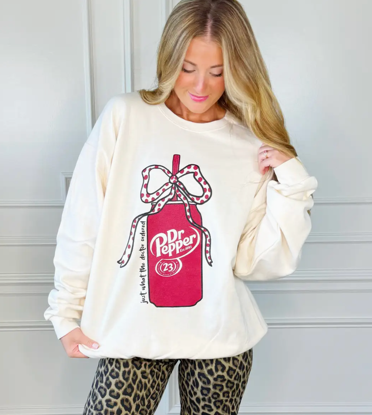Dr Pepper Bow Sweatshirt