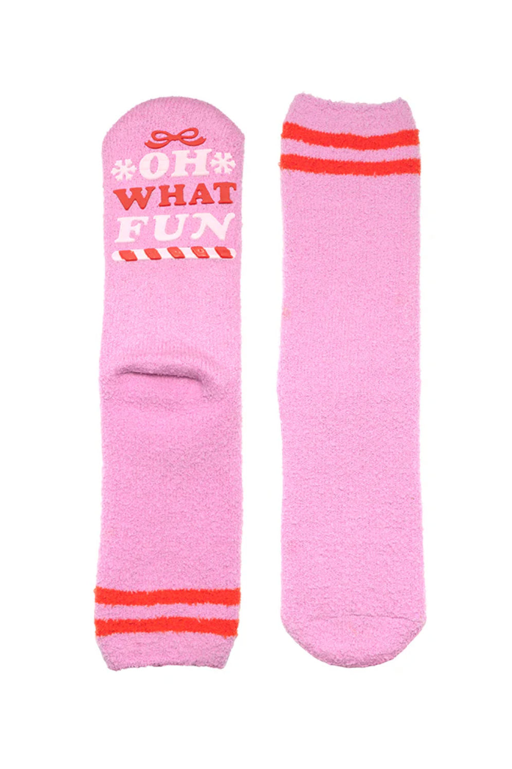 Oh What Fun Fuzzy Crew Socks