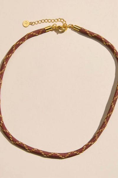 Nickel & Suede | Cord Necklaces Gold Hardware