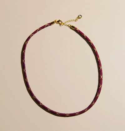 Nickel & Suede | Cord Necklaces Gold Hardware