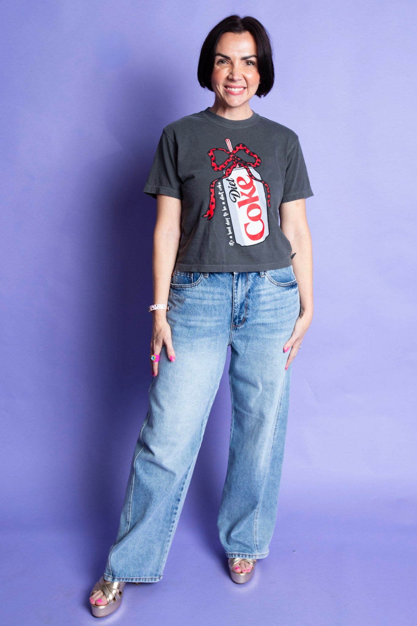Diet Coke Mom Crop Tee