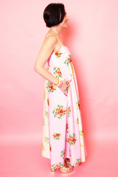 Lemon Zest Colorblock Maxi Dress