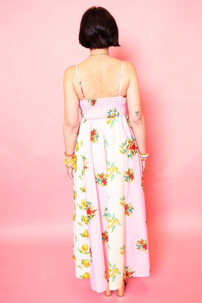Lemon Zest Colorblock Maxi Dress