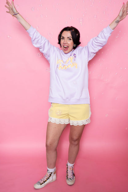 Lace it Up Shorts | Yellow