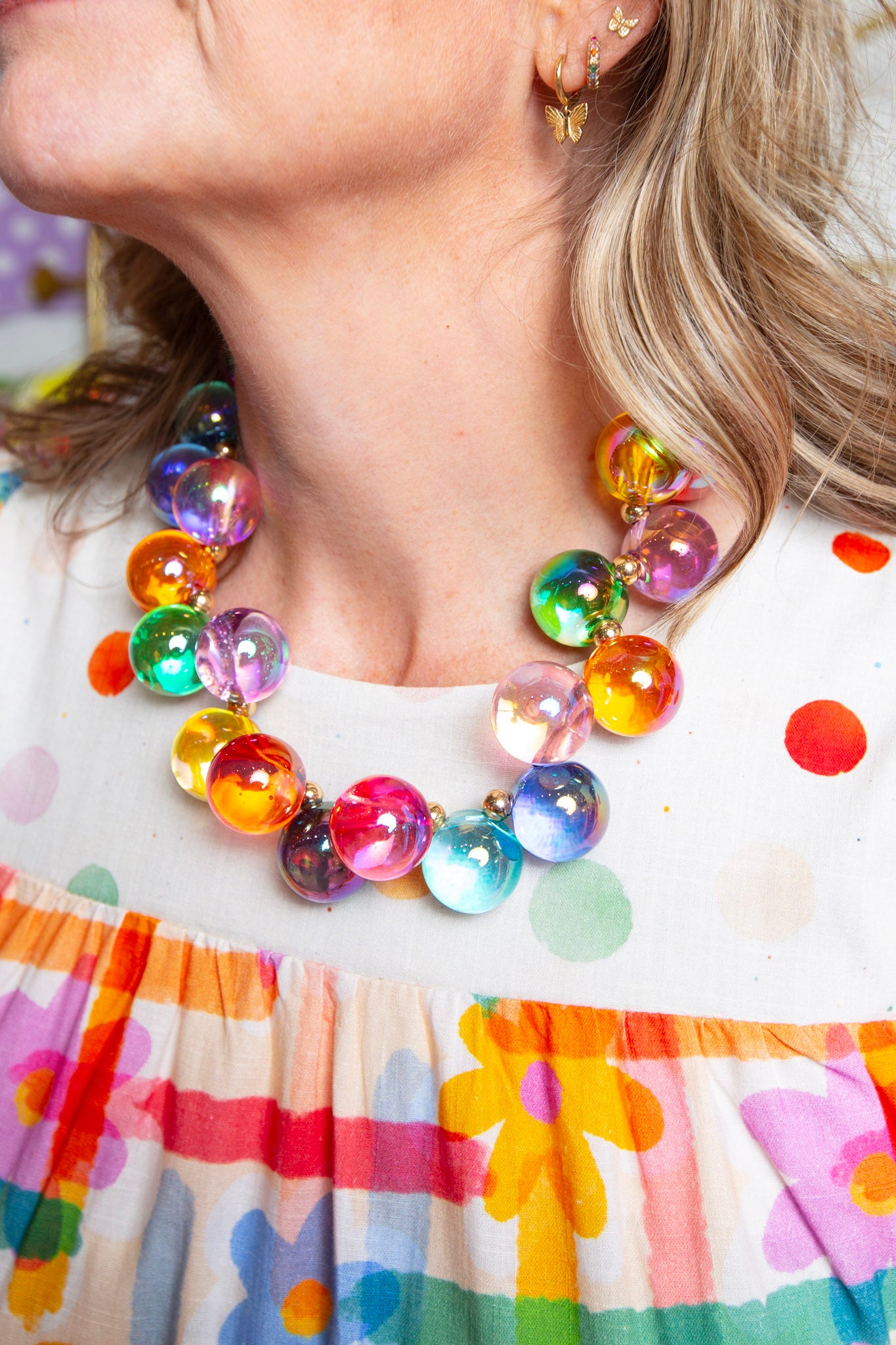 Rainbow Bubble Necklace