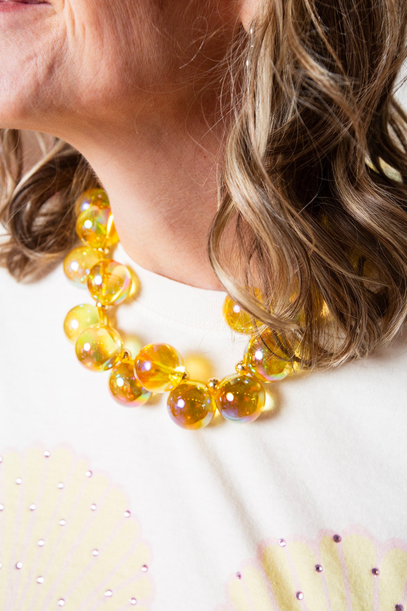 Yellow Bubble Necklace