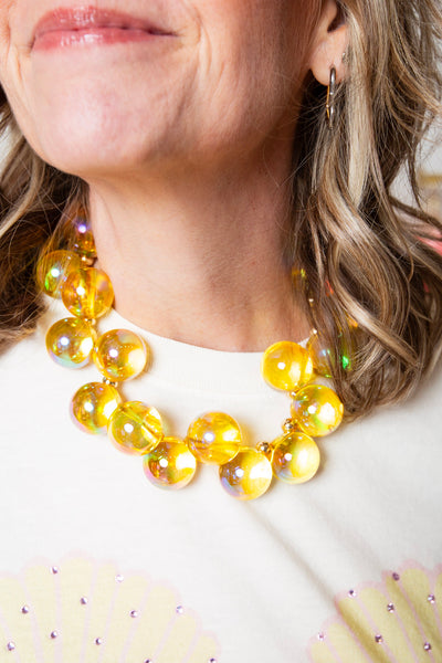 Yellow Bubble Necklace
