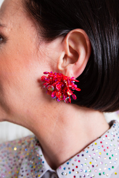 Fun Fetti Earring - Red