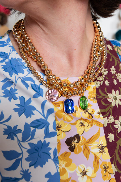 Multistone golden hour necklace