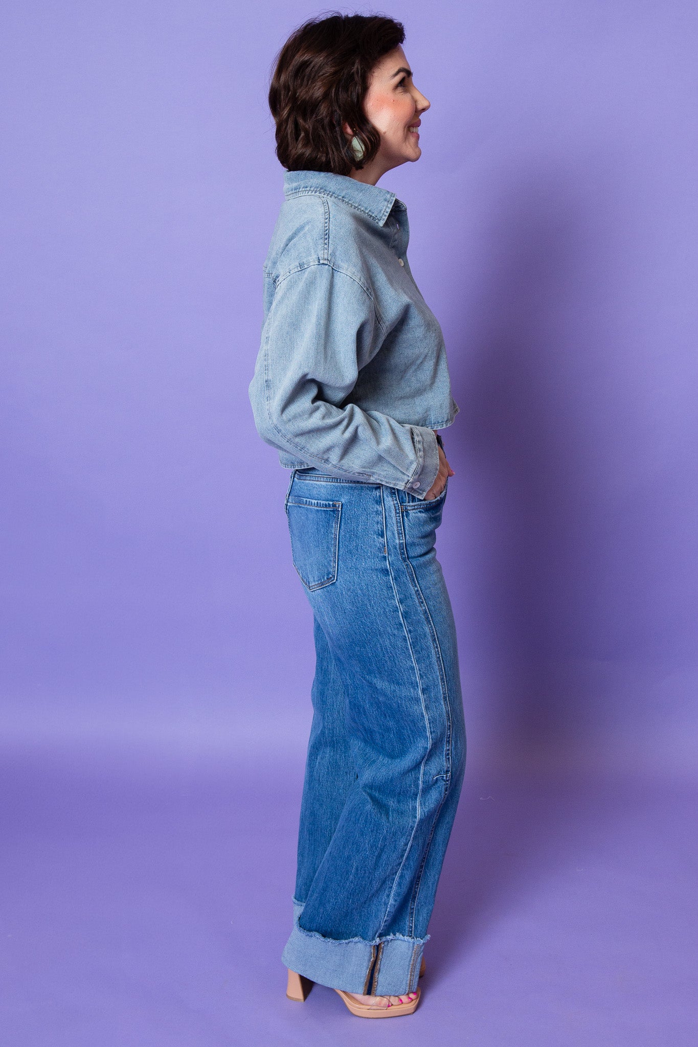 Denim Breeze Top