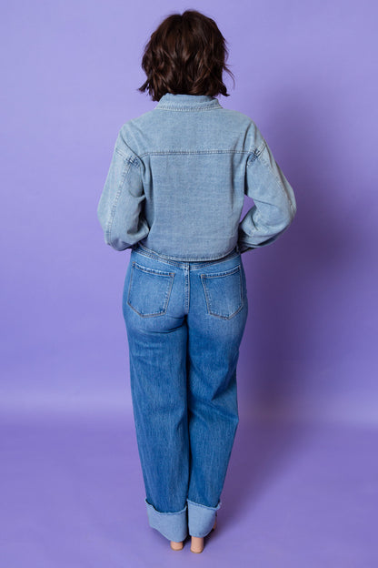 Denim Breeze Top