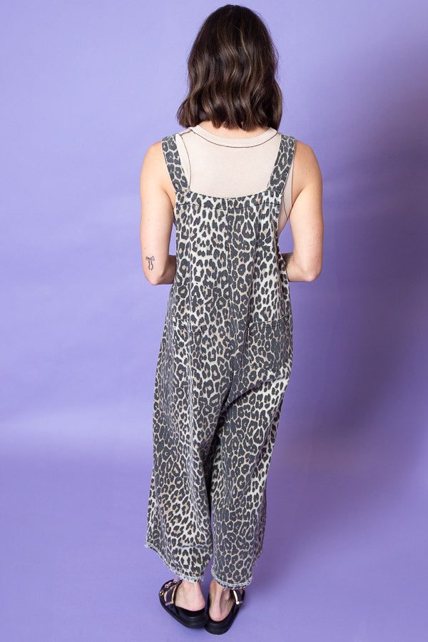 The Vintage Leopard Overalls