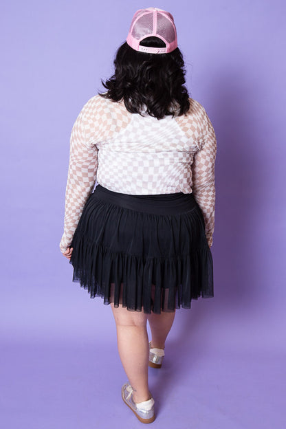 Checkmate Chic Top | Plus