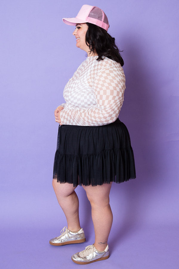 Checkmate Chic Top | Plus