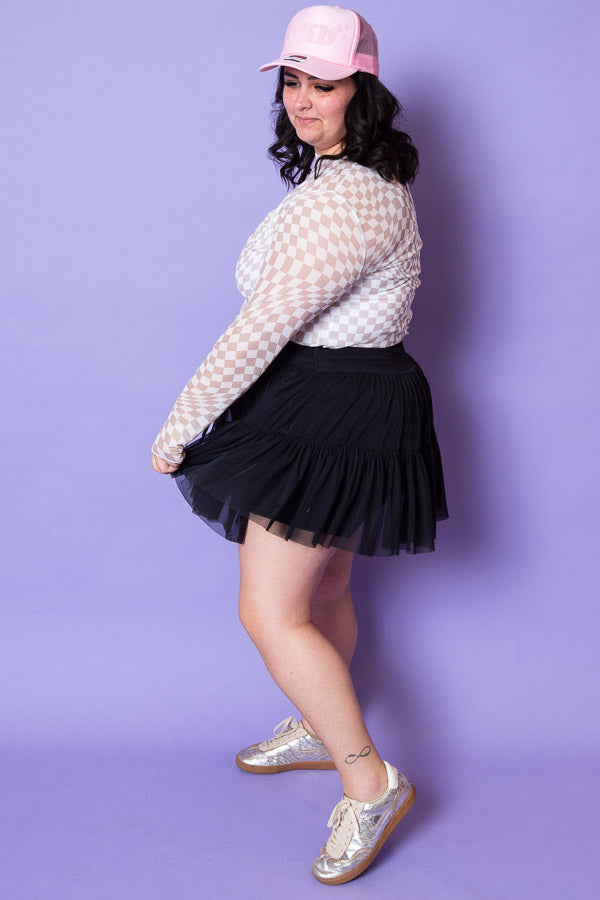 Checkmate Chic Top | Plus
