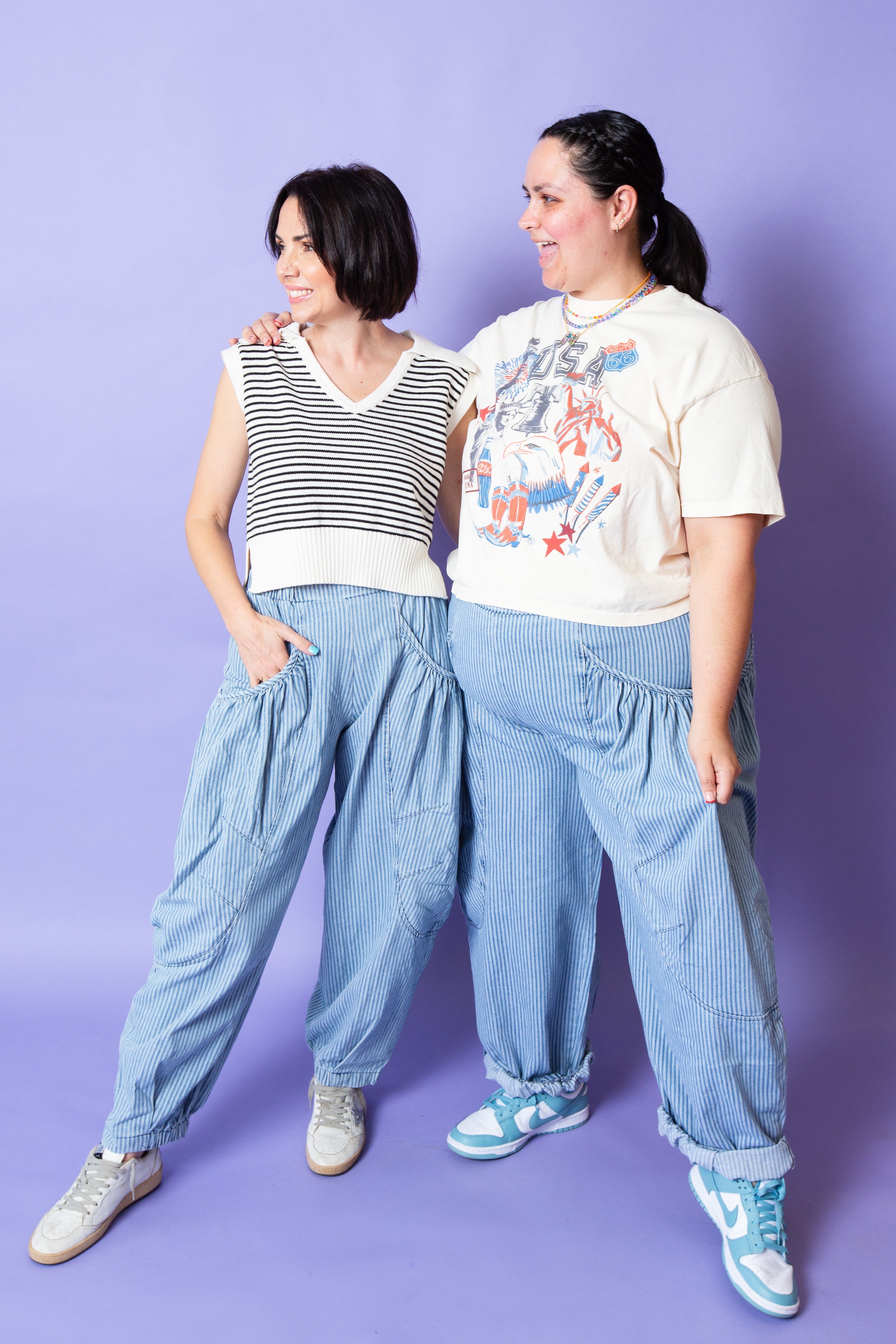 Dexter Stripe Pant | Reg & Plus