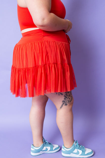POPFLEX | Pirouette Skort Cayenne | Reg & Plus