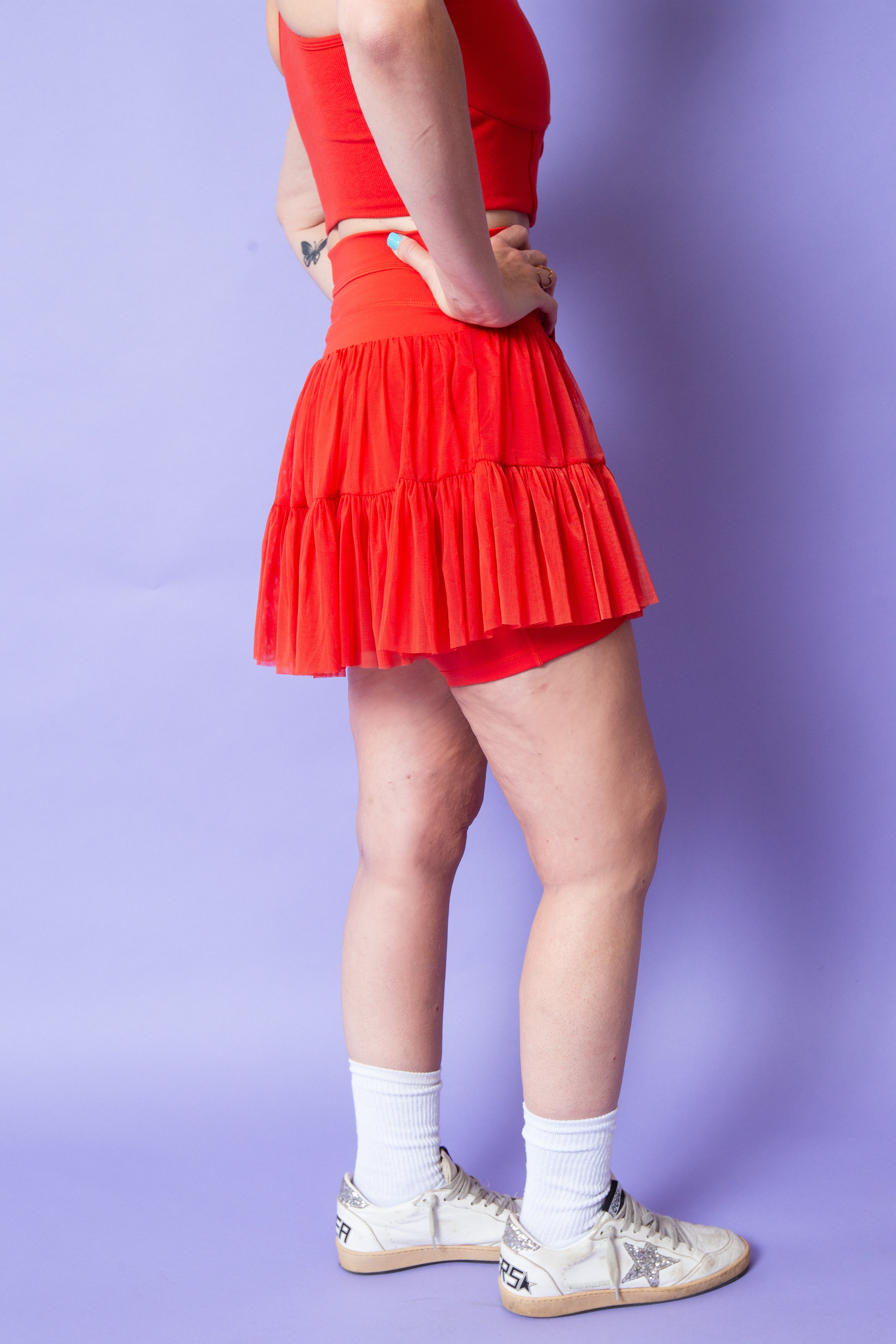 POPFLEX | Pirouette Skort Cayenne | Reg & Plus