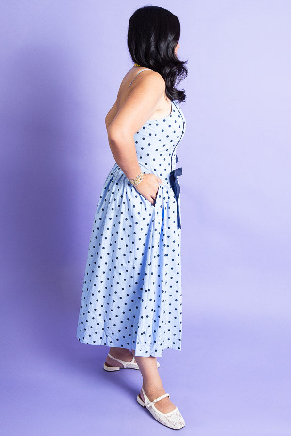 Blue Bell Dots Dress