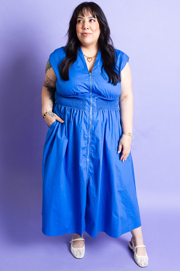 Royal Blues Dress | Plus