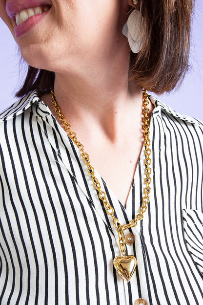 Chansutt Pearls | Long Heart Necklace