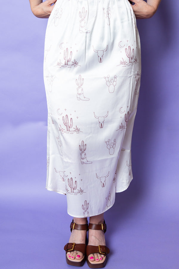 Giddy Up Satin Skirt | Reg & Plus
