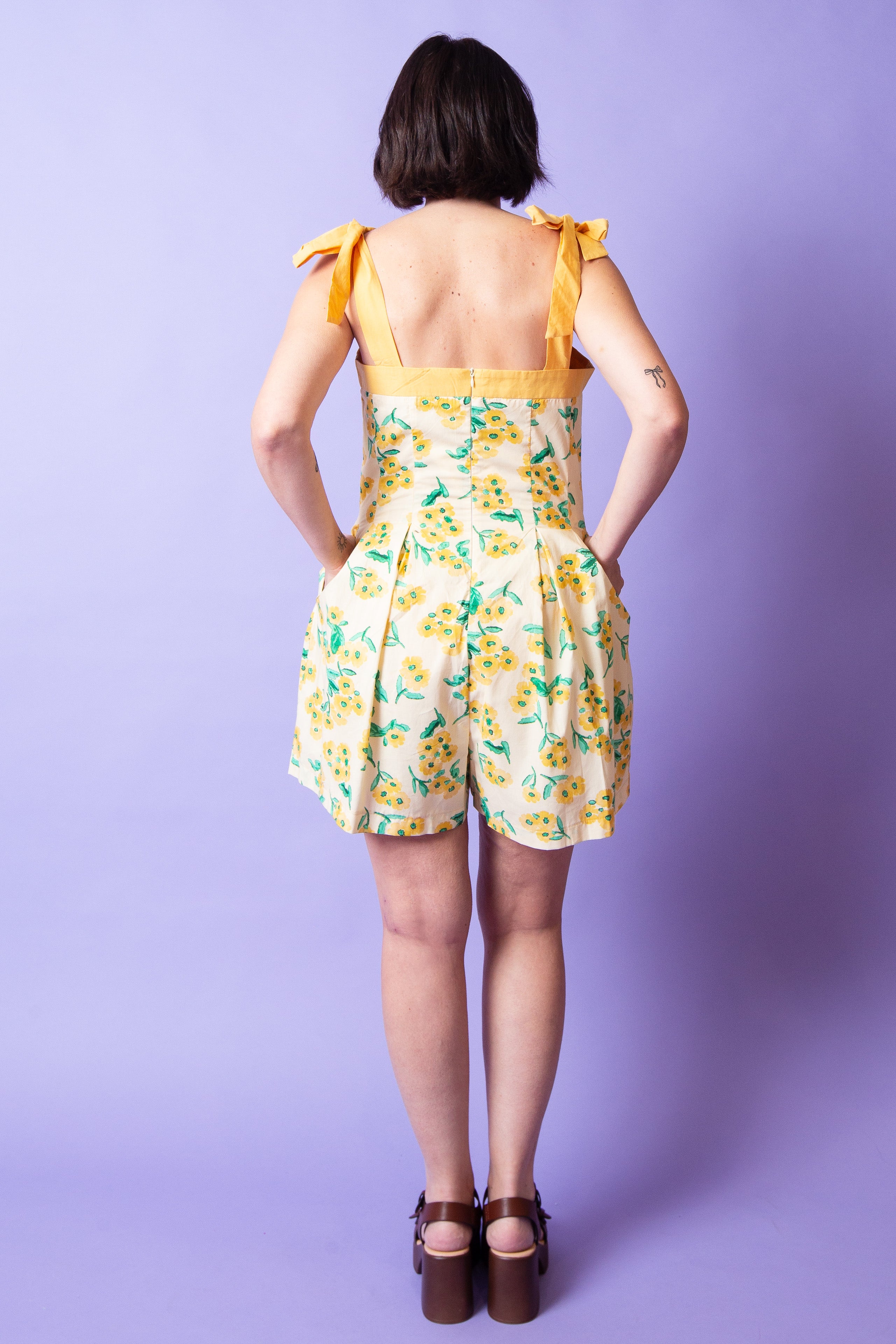 Sunlit Petals Romper
