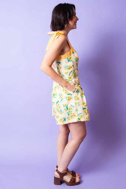 Sunlit Petals Romper