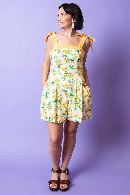 Sunlit Petals Romper