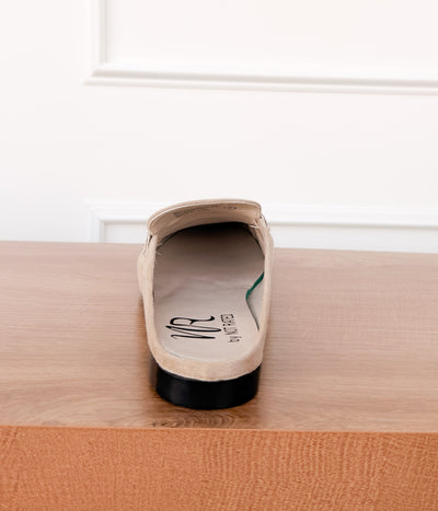 Margot Slide Loafer in Cream
