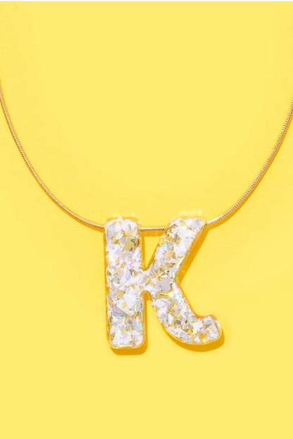 Taylor Elliott | Pearl Confetti Letter Necklace