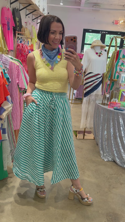 Chap and Graham | Striped Ease Skirt