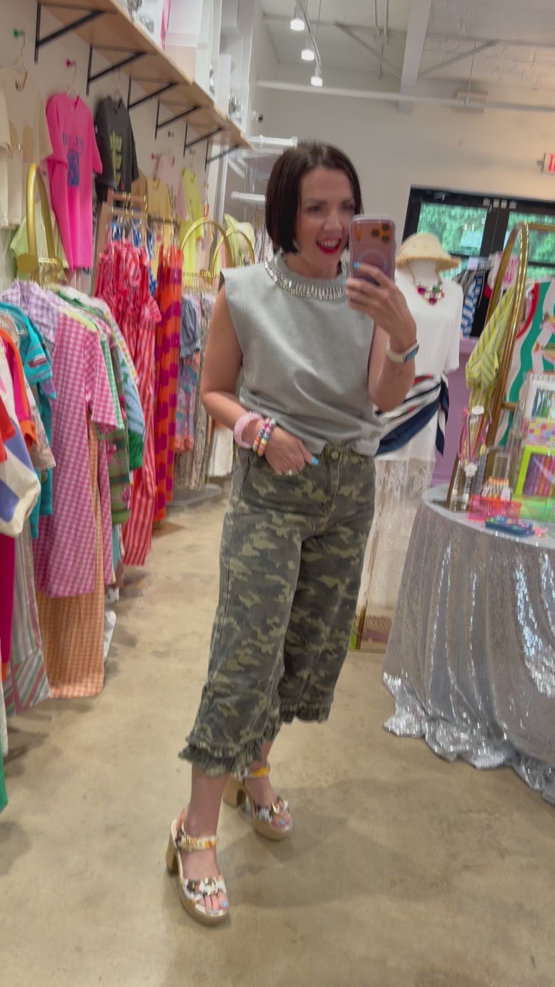 Camo Wamo Crop Pant