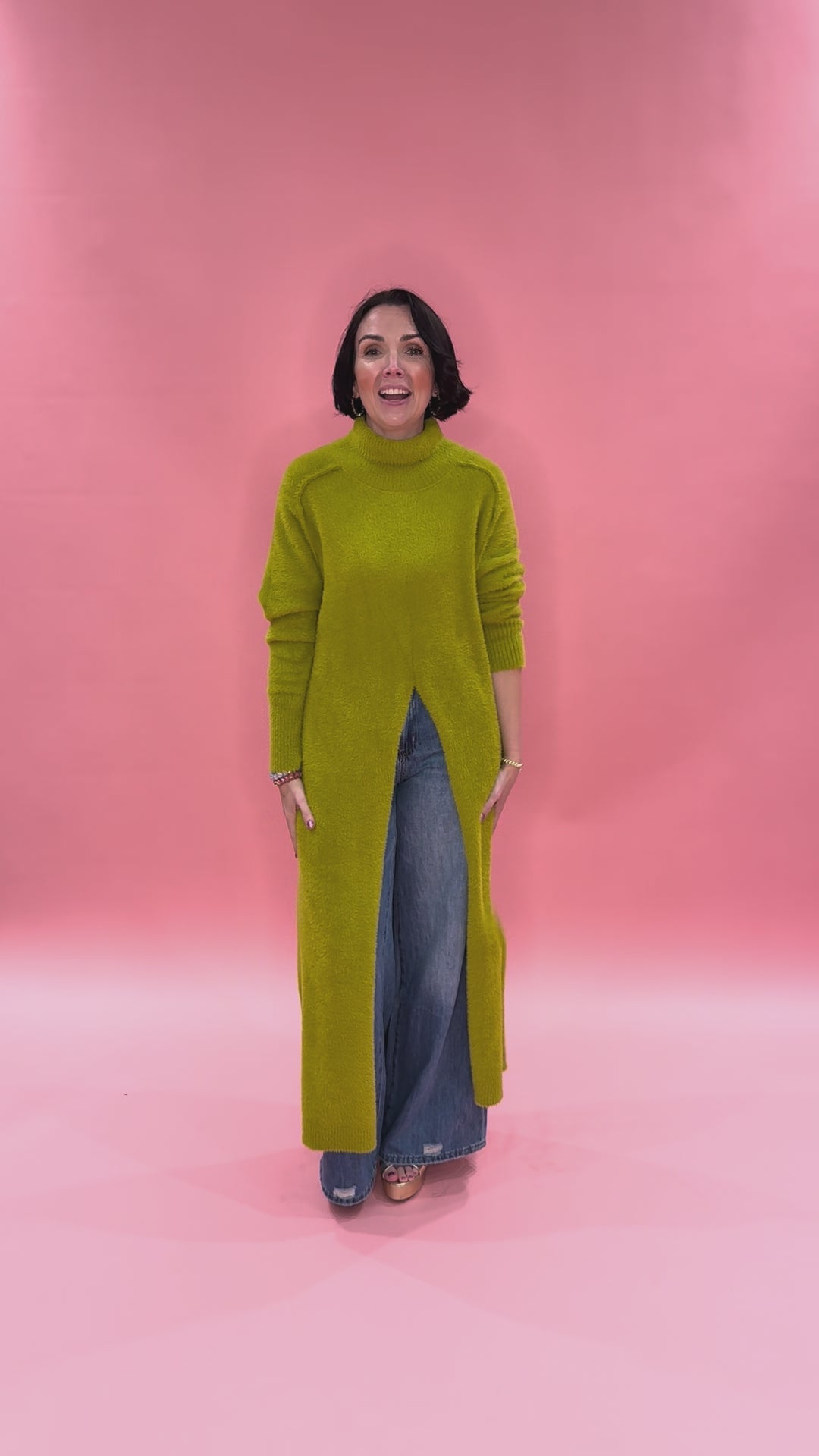 Evergreen Sweater Split