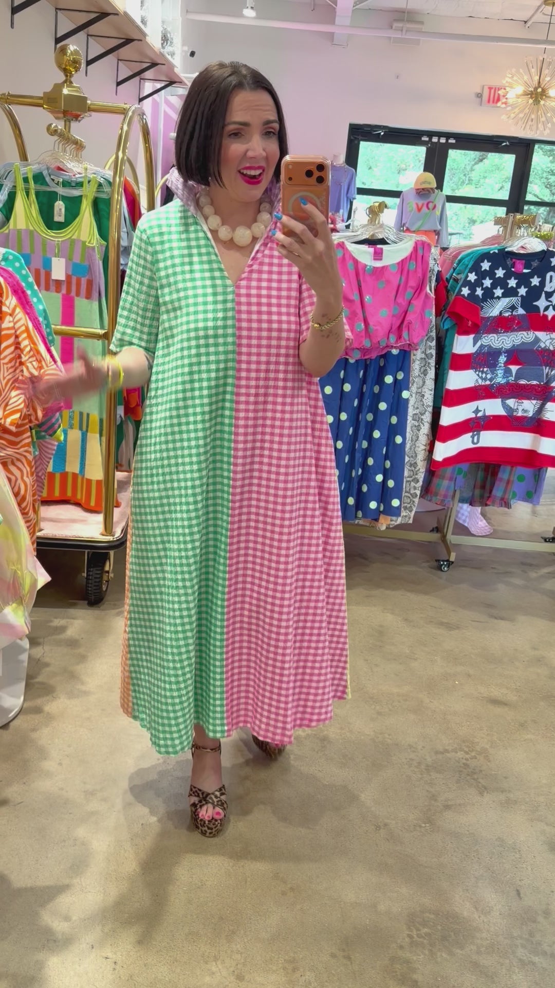 Kenzie Gingham Maxi Dress