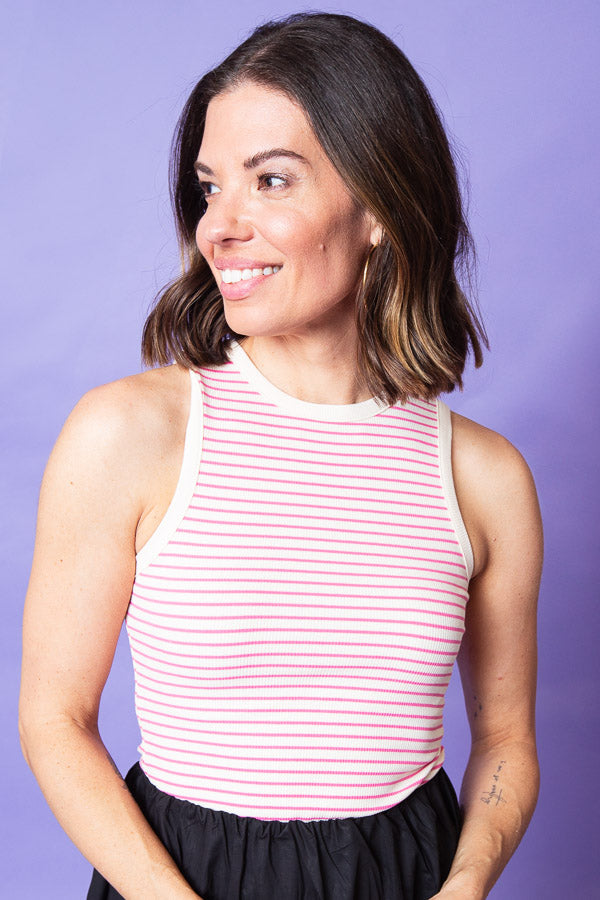 Striped Tank Bodysuit