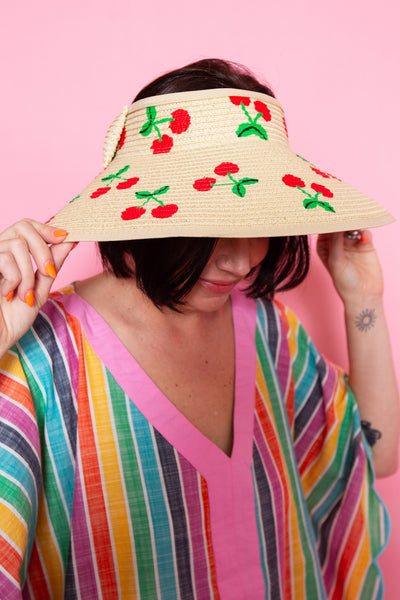 Roll Up Bow Tanning Straw Hat